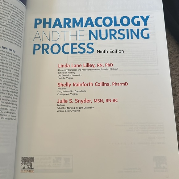 Pharmacology and the nursing process ninth edition with the access code!!!! - Picture 4 of 4